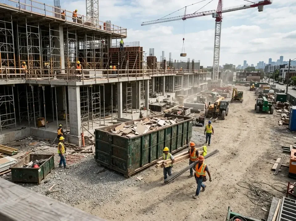 commercial-construction-site-w-002 — frequently asked questions, Low Cost Construction Dumpster Rental in Columbia Heights,…